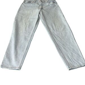 Vintage 90s Levi’s men’s 34 by 32 light wash classics has fading and a few small
